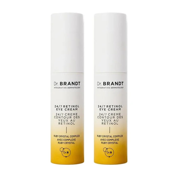 Dr. Brandt Bright This Way 24/7 Retinol Eye Cream - 0.5 oz, Pack of 2 - Smooths the Look of Fine Lines & Wrinkles, Illumin...