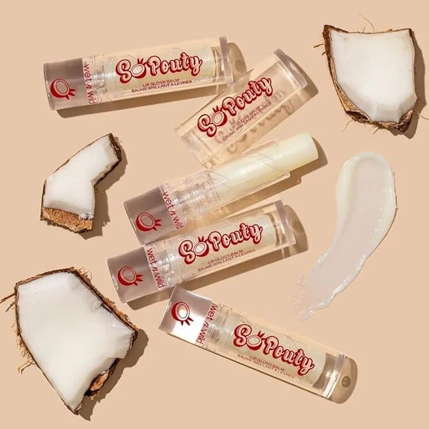 wet n wild Perfect Pout So Pouty Shine Tinted Lip Balm Coconut Flavored, Hyaluronic Acid, Vegan Collagen, Moisturizing For...