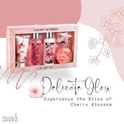 Freida & Joe Fragrance Bath & Body Collection Gift Box, Includes Shower Gel, Body Lotion, Body Scrub, Bath Bomb & Sponge (...