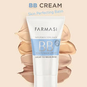 FARMASi Make Up BB Cream Beauty Balm, Full-Coverage Foundation, Concealer, Moisturizer BB Cream for All Skin Types, 1.7 fl...