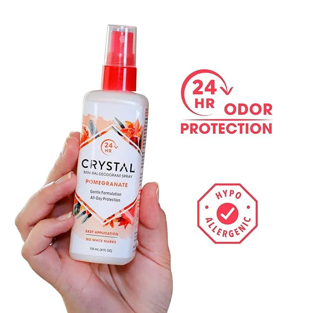 Crystal Mineral Deodorant Spray, Pomegranate, 4.0 oz, Pack of 2 - Product Image