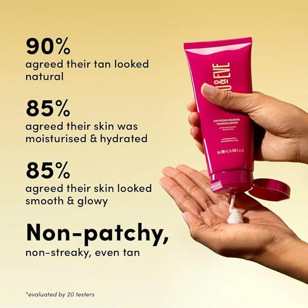 Coco & Eve Sun-kissed Gradual Tanning Lotion - Natural Sunless Moisturizing Tanner with 72H Hydration & Streak-Free, Build...