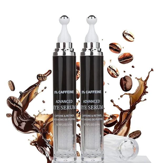 Caffeine Eye Cream for Puffiness & Dark Circles, Under Eye Cream for Puffy Eyes, Eye Bags & Wrinkles, 2 PCS Anti Aging Eye...