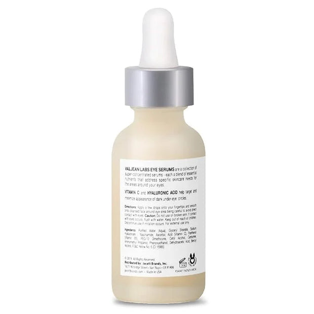 Valjean Labs Brighten Eye Serum with Vitamin C + Hyaluronic Acid | Helps Minimize Dark Circles and Even Skin Tone | Parabe...