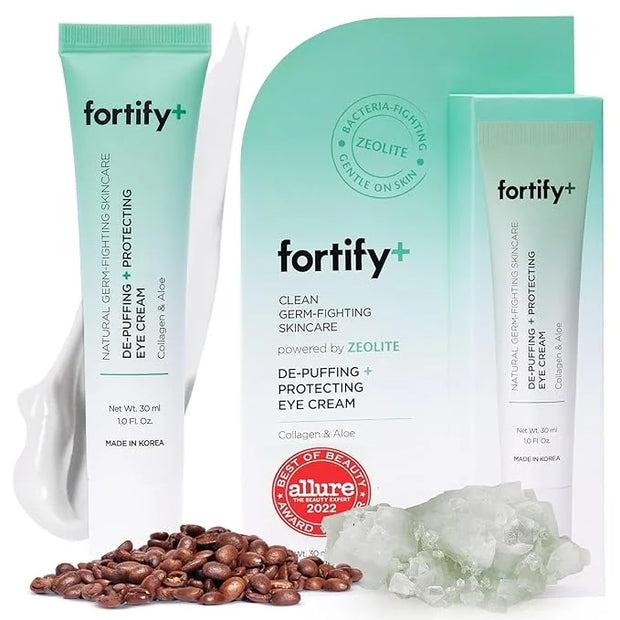 Fortify 9-in-1 Natural Skincare Eye Cream – Anti-Aging Under Eye Cream for Dark Circles, Puffiness & Bags Under Eyes – 30M...