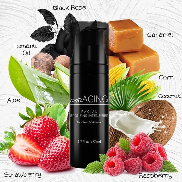 Onyx Anti-Aging Indoor Face Tanning Lotion - Accelerates Tanning, Hydrates & Protects Skin Aging, Intense Tanning Moisturi...