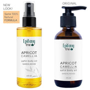 Apricot & Camellia Body Oil 4oz Wellness Self-Care Gift Set, 4 Pieces, Natural, Scented Coconut Soy Candle 4oz, Calendula ...