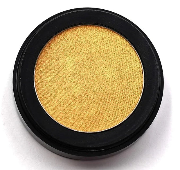 Shiny Gold Champagne Golden Glow Shimmering Shimmer Pressed Powder Single Vegan Eyeshadow; Talc, Paraben & Cruelty Free - ...