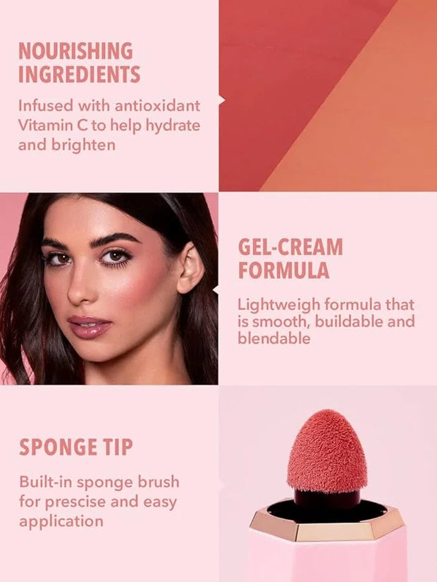 SHEGLAM Color Bloom Liquid Blush Makeup for Cheeks Matte Finish - Float On - Product Image