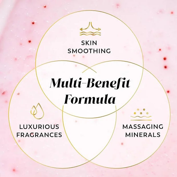 Olay Body Indulgent Mineral Scrub, Skin Exfoliating & Massaging Pearls, Nourishing Soft & Gentle Formula, Renewing BHA, Vi...