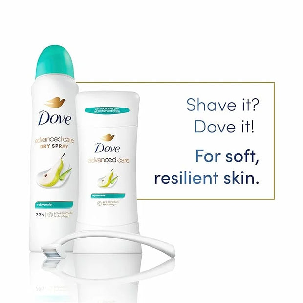 Dove Advanced Care Antiperspirant Deodorant Stick Rejuvenate 4 Count to help skin barrier repair after shaving by boosting...