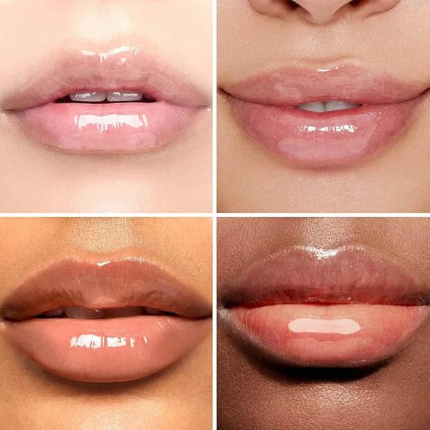 Hydrating Lip Gloss Oil - Nourishing Tinted Lip Oil for High-Shine Finish, Long-Lasting, Non-Sticky, Cruelty-Free Lip Plum...