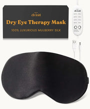 Heated Eye Mask for Dry Eye Relief - Stye Treatment, Warm Compress for Sinus, Electric Warming Patch With Moist Heat - Bla...