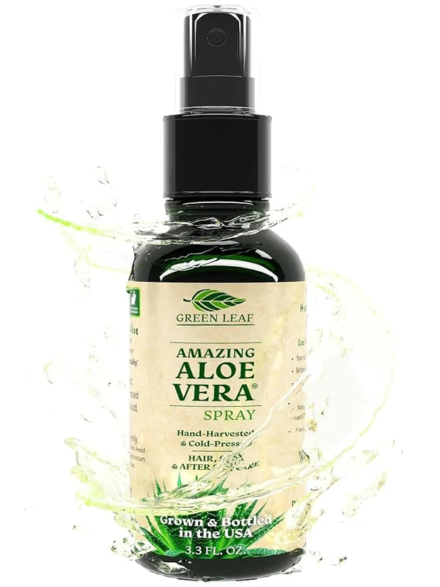 Aloe Vera Spray for Hair | Travel Size | Skin & Face Moisturizer |Fast Absorption| After Sun Care, Sunburn Relief & |3.3oz...