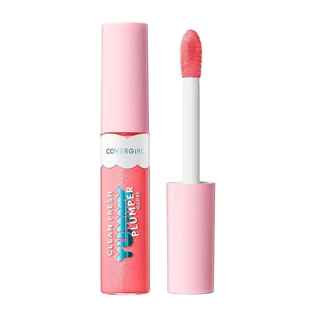 Covergirl Clean Fresh Yummy Plumper Lip Gloss, 840 Be Chill My Heart, Shiny, Vegan Formula, Easy to Apply, Minty Flavor, 0...
