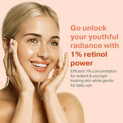 2X BIGGER 2OZ, Go Radiance 1% Retinol Serum for Face, Dark Spot Remover for Face, Anti Aging Serum, Pure Retinol for Face,...