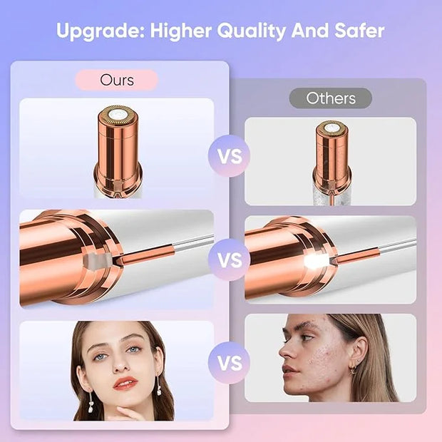 Facial Hair Remover for Women, Device, Remover Women Face, Finishing Touch Upper Lips, Chin & Cheeks, USB Rechargeable wit...