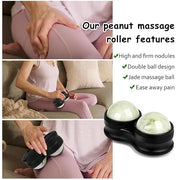 Jade Eye Mask&Weighted Roller Massage Ball - Double Ball Massage Tool for Reliefs Muscle Pain - Product Image
