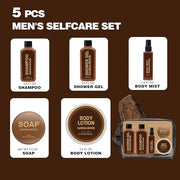 Gift Sets for Men Bath and Body Mens Gifts 6pcs Sandalwood Travel Size sets with Shampoo, Shower Gel, Soap, Body Lotion, B...