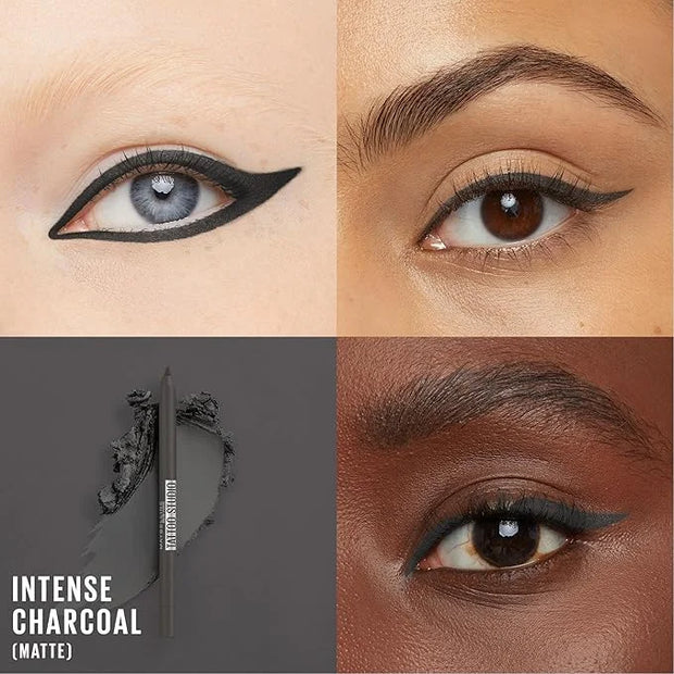 Maybelline TattooStudio Long-Lasting Sharpenable Eyeliner Pencil, Glide on Smooth Gel Pigments with 36 Hour Wear, Waterpro...