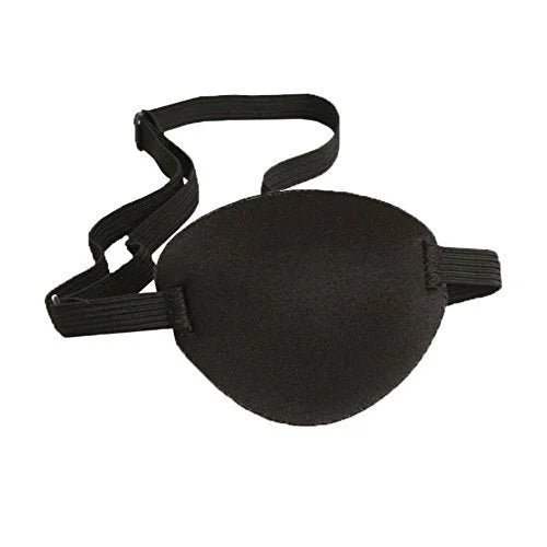 Adults And Kids Black Adjustable Soft and Comfortable Sponge Eye Patch Strabismus Eye Mask With Buckle For Recovery Eye An...