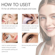100 Pair V Shape Under Eye Gel Pads Hydrogel Eye Patches For Eyelash Extension, Lint Free Under Hydrogel Eye Mask Pads Las...