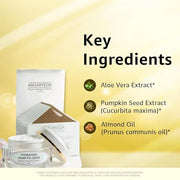 Amsarveda Hydrating Under Eye Cream - Enriched with Beneficial Ingredients from Aloe Vera, Pumpkin Seed & Almond Oil, Redu...