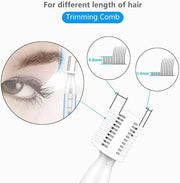 Eyebrow Trimmer, Precision Electric Eyebrow Razor for Women Battery-Operated Facial Hair Remover with Comb No Pulling Sens...