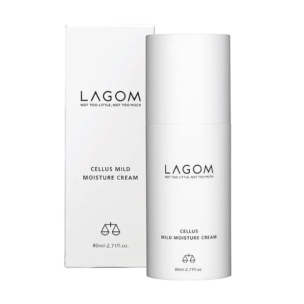 LAGOM Cellus Mild Moisture Cream with D-panthenol, Natural Moisturizer, Hypoallergenic, Fragrance-Free, Refreshing Herbal ...