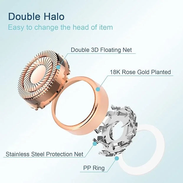 Generation 2 Replacement Heads for Flawless Finishing Touch Hair Removal Tool for Women, Double Ring Blades for Gen 2 Devi...