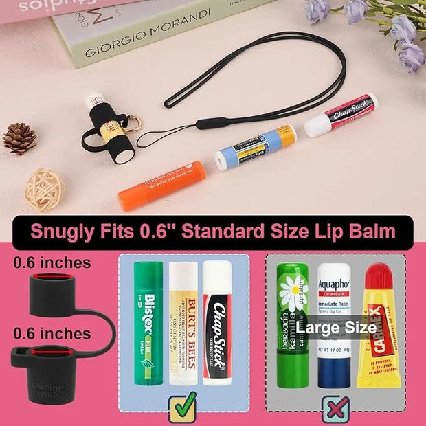 Desing Wish Silicone Lip Balm Holder Black