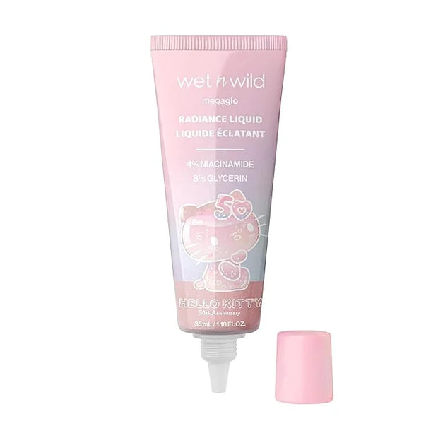 wet n wild Hello Kitty Radiance Liquid, Nourishing Niacinamide & Glycerin Infused Formula, Natural Multi-Functional Glow, ...