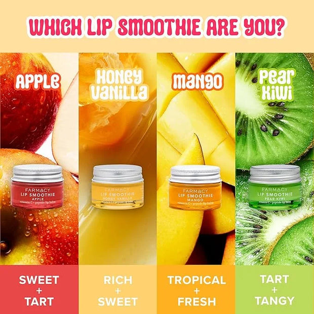 Farmacy Peptide Lip Balm - Lip Smoothie Hydrating Lip Balm with Vitamin C to Visibly Plump + Smooth Lip Lines - Nourishing...