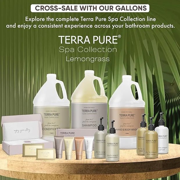 Terra Pure Spa Collection 1 Liter Conditioner Refill Bag For Soap Dispensers | Bulk Toiletries for Vacation Rentals, and H...
