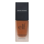 e.l.f. Flawless Satin Foundation, Lightweight & Medium Coverage, Semi-Matte Finish, Vegan & Cruelty-Free, Coco, 0.68 Fl Oz...