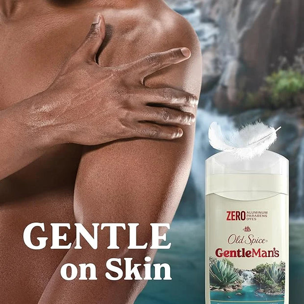 Old Spice GentleMan's Aluminum Free Dry Feel Deodorant for Men, 24/7 Lasting Freshness, Gentle on Skin with Skin Condition...