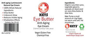 Keys Eye Butter Luminescent Natural, Vegan, Chemical-Free Moisturizing Eye Cream for Sensitive Skin in Airless Travel Pump...