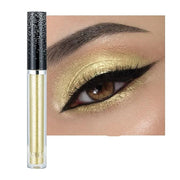 Liquid Glitter Eyeshadow Shining Eye Shadow Makeup Shimmer Long Lasting Quick-Drying (Gold) - Product Image