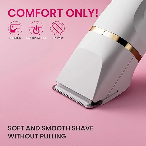 Electric Razors for Women, 5-in-1 Wet/Dry Bikini Trimmer with USB Charge Dock, Deluxe Facial Hair Removal, Wet/Dry Body Sh...