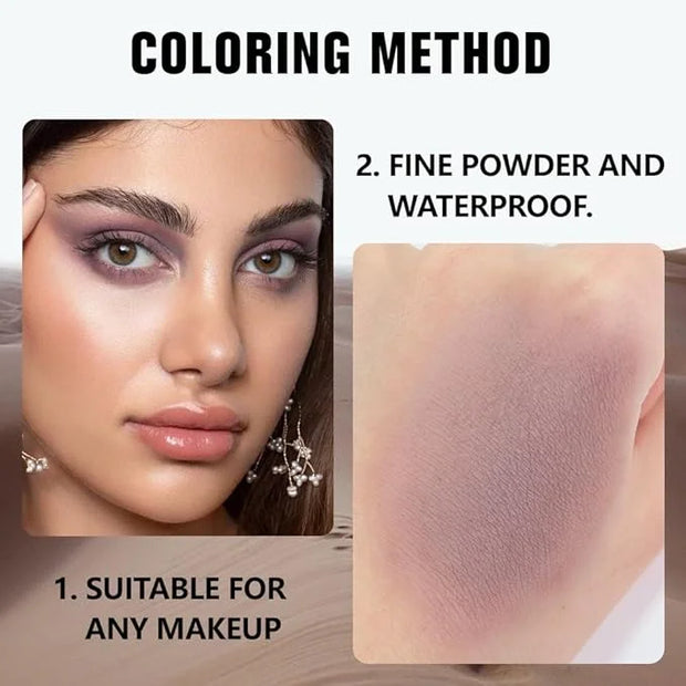 Taupe Matte Single Eyeshadow Makeup, Neutral Powde Eye Shadow for Older Women, Lavender Plum Mauve Matte Eyeshadow Palette...