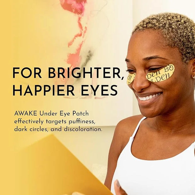 Bolden Awake Under Eye Patch | Eye Mask For Dark Circles, Puffiness & Discoloration | Brightening Eye Pads With Niacinamid...
