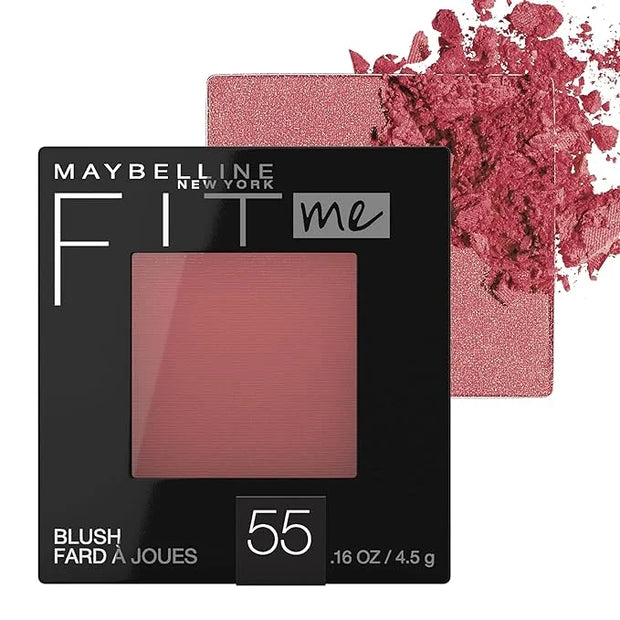 Maybelline Fit Me Powder Blush, Lightweight, Smooth, Blendable, Long-lasting All-Day Face Enhancing Makeup Color, Berry, 1...