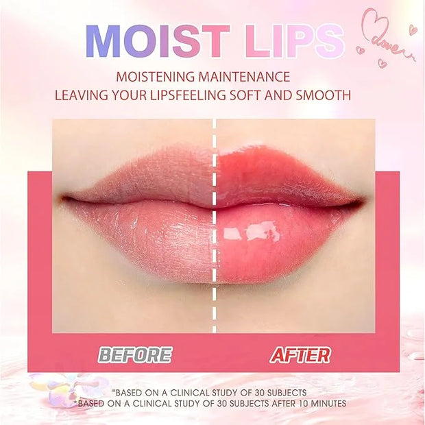 LANGMANNI Moisturizing Lip Oil,No-Sticky Lip Gloss Lip Balm Lip Care,Fruit Flavoured Lip Oil For Dry Lip's Moisturizing Hy...