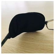 Adult/Kids Silk Glasses Eye Mask Amblyopia Strabismus Lazy Eye Patches Treat Lazy Eye and Strabismus(Black) - Product Image