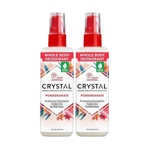 Crystal Mineral Deodorant Spray, Pomegranate, 4.0 oz, Pack of 2 - Product Image