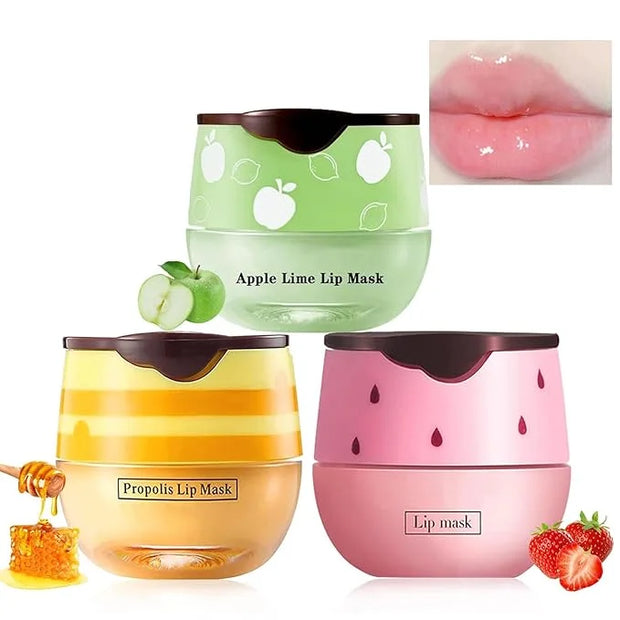 3 Pcs Bee Lip Balm Honey Lime)