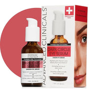 Advanced Clinicals Dark Circle Caffeine Under Eye Serum For Face With Hyaluronic Acid Moisturizer + Peptides | Brightening...