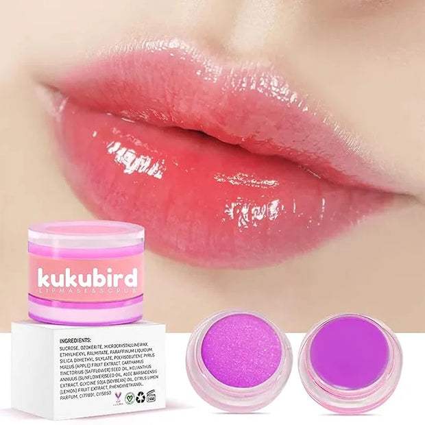 kukubird Exfoliating Lip Scrub Lip Care Lips-Grape