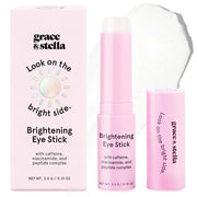 grace & stella Under Eye Brightener Balm Stick - Travel Essentials - Caffeine Eye Cream for Dark Circles, Puffiness, Wrink...