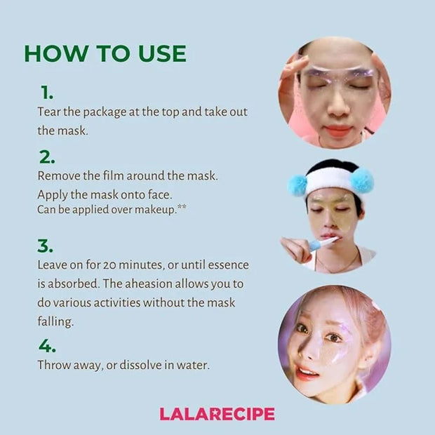 Heart Goggle Moisture Eye Mask – Hydrating & Cooling Hydrogel Patches with 8-Hyaluronic Acid, Avocado & Collagen – Korean ...